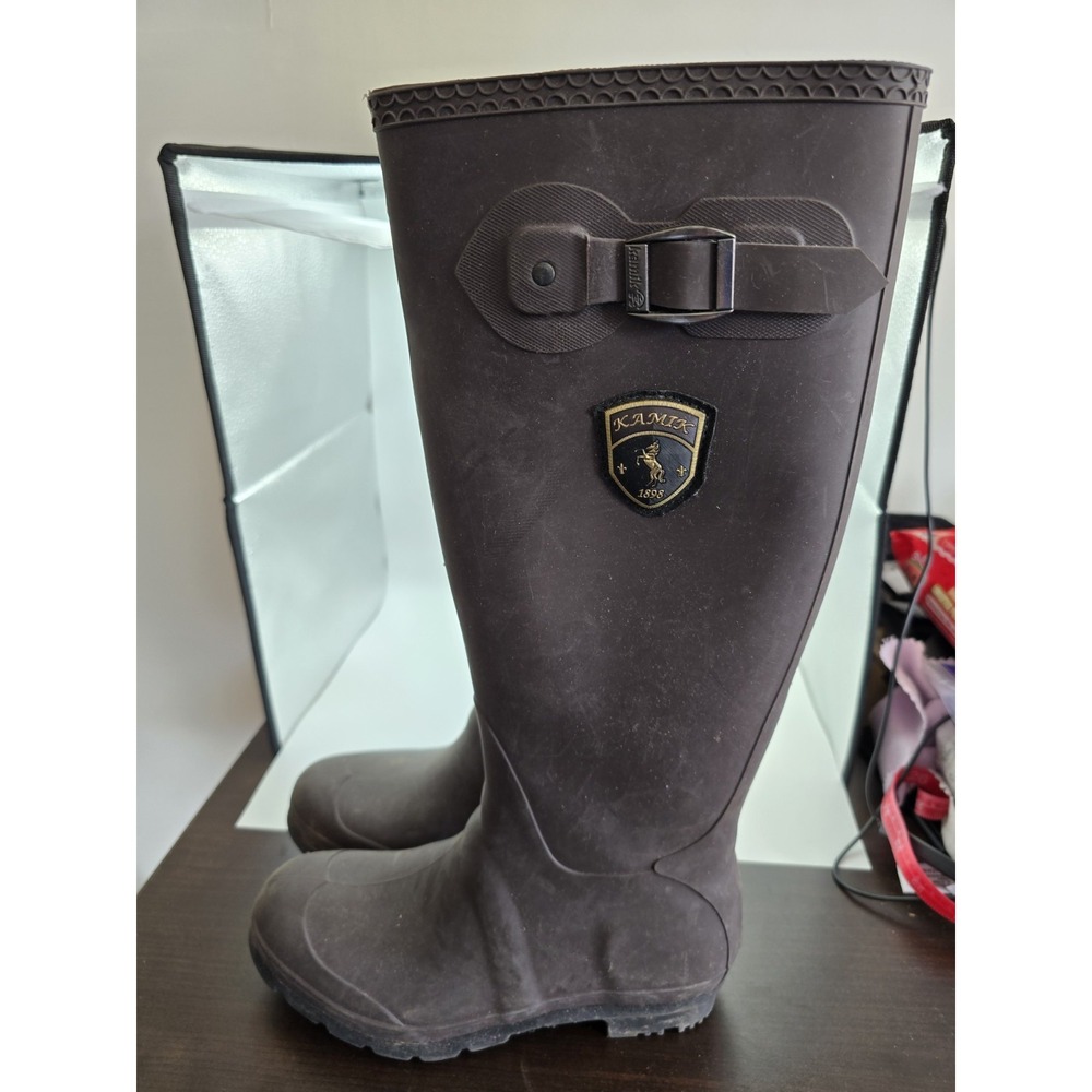 Kamik Jennifer Rain Boots, Charcoal, Women's 6 M
